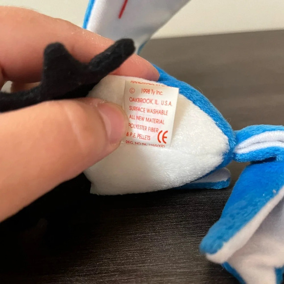 Rare ROCKET Blue Jay Beanie Babies- With Tag Errors - Picture 9 of 10